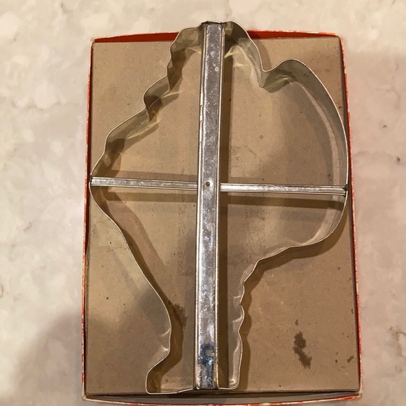Vintage metal Santa cookie cutter (large) original box Santa Claus Cooky Cutter - Picture 8 of 14